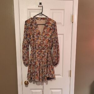 Women's Floral Multi Colored Dress